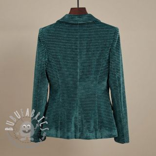 Velluto VELVET LUREX Stripe forest green