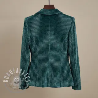 Velluto VELVET LUREX Stripe forest green