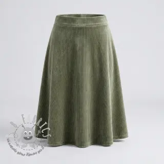 Velluto VELVET LUREX Stripe camo green
