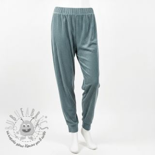 Velluto VELVET LUREX Stripe ocean green