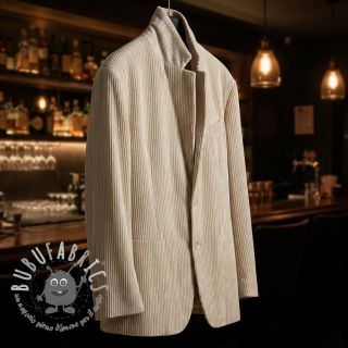 Velluto VELVET LUREX Stripe off white