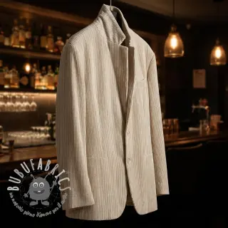 Velluto VELVET LUREX Stripe off white