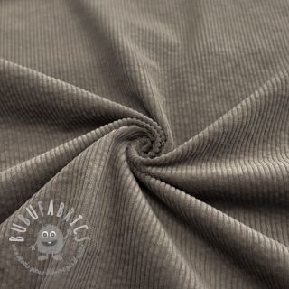 Velluto a coste 6W WASHED STRETCH stone