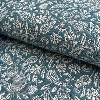 Tessuto decorativo jacquard Mumbai allover jade
