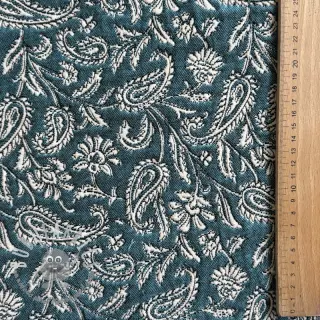 Tessuto decorativo jacquard Mumbai allover jade