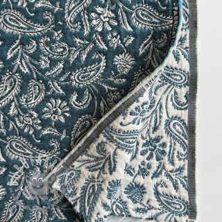 Tessuto decorativo jacquard Mumbai allover jade