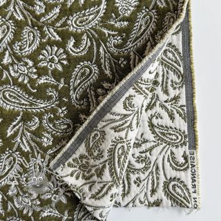 Tessuto decorativo jacquard Mumbai allover kaki