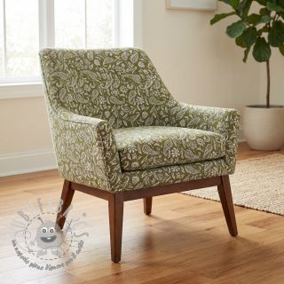 Tessuto decorativo jacquard Mumbai allover kaki