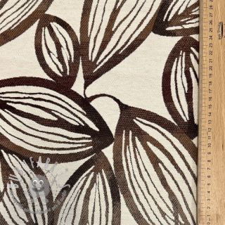 Tessuto decorativo jacquard Folia chocolat