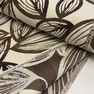 Tessuto decorativo jacquard Folia chocolat