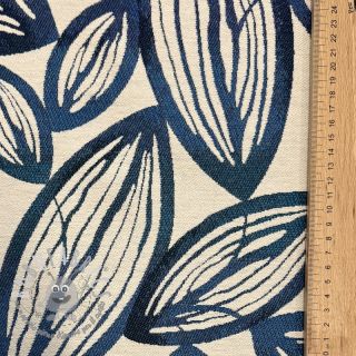 Tessuto decorativo jacquard Folia bleu
