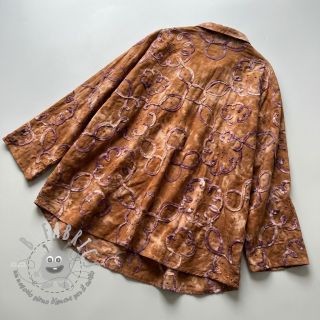 Tessuto di cotone TIE DYE EMBROIDERY Elise tape design B