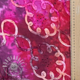 Tessuto di cotone TIE DYE EMBROIDERY Elise tape design E