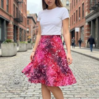 Tessuto di cotone TIE DYE EMBROIDERY Elise tape design E