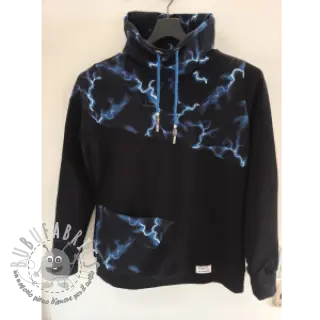 Felpa Lightning black digital print