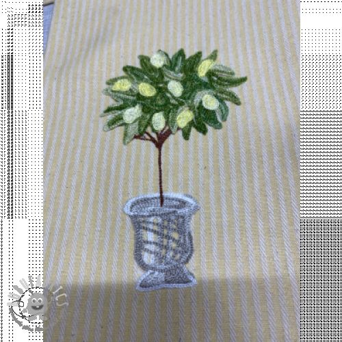 Tessuto decorativo DOBBY Colored stripe lavender