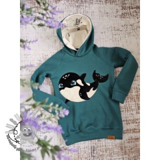 Felpa garzata JOGGING petrol