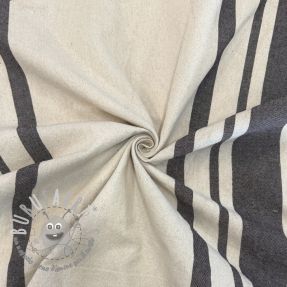 Tessuto decorativo Bernadette stripe coffee