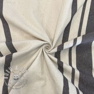 Tessuto decorativo Bernadette stripe coffee