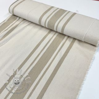 Tessuto decorativo Bernadette stripe ficelle
