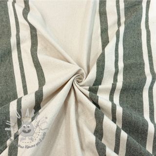 Tessuto decorativo Bernadette stripe kaki