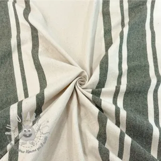 Tessuto decorativo Bernadette stripe kaki
