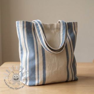 Tessuto decorativo Bernadette stripe denim