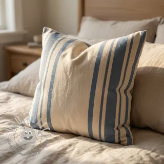 Tessuto decorativo Bernadette stripe denim