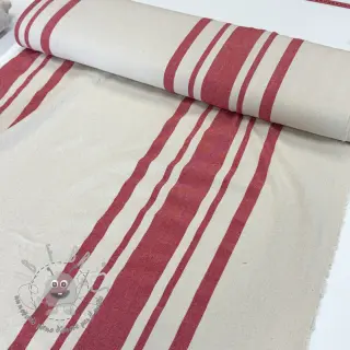 Tessuto decorativo Bernadette stripe rouge