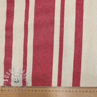 Tessuto decorativo Bernadette stripe rouge