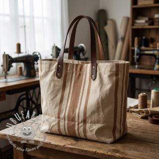 Tessuto decorativo Bernadette stripe peanut