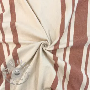 Dekoračná látka Bernadette stripe terracotta