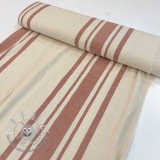 Tessuto decorativo Bernadette stripe terracotta