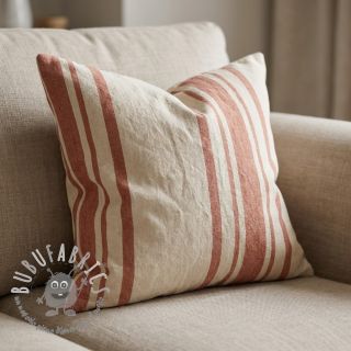Tessuto decorativo Bernadette stripe terracotta