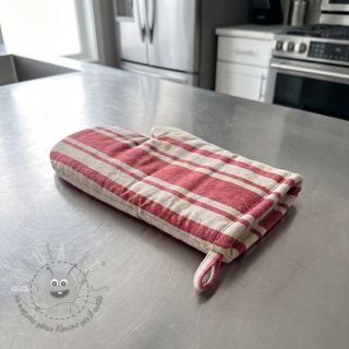 Tessuto decorativo Bernadette stripe rouge