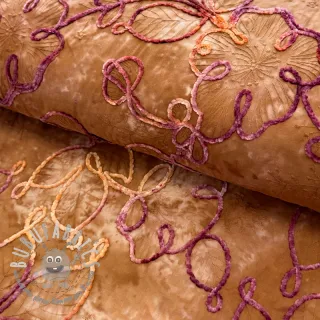 Tessuto di cotone TIE DYE Chenille ela design A
