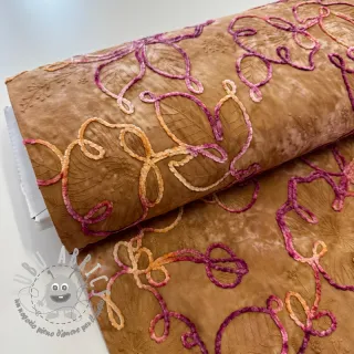 Tessuto di cotone TIE DYE Chenille ela design A
