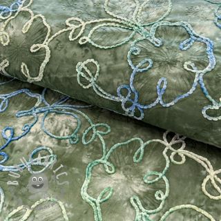 Tessuto di cotone TIE DYE Chenille ela design B