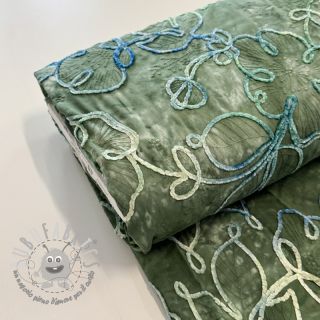 Tessuto di cotone TIE DYE Chenille ela design B