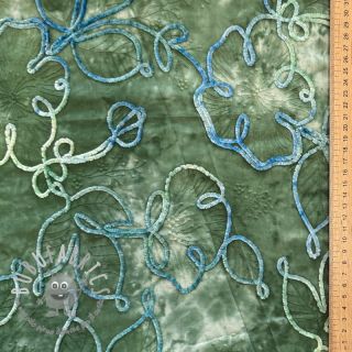 Tessuto di cotone TIE DYE Chenille ela design B