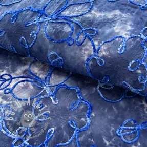 Tessuto di cotone TIE DYE Chenille ela design C