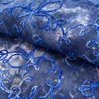 Tessuto di cotone TIE DYE Chenille ela design C