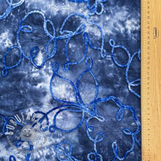 Tessuto di cotone TIE DYE Chenille ela design C