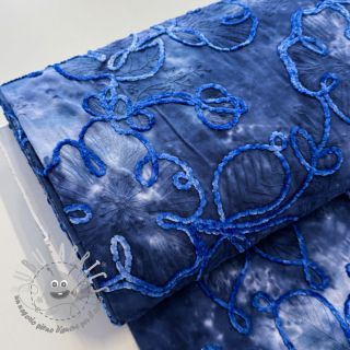 Tessuto di cotone TIE DYE Chenille ela design C