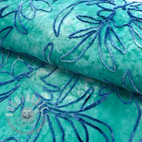 Tessuto di cotone TIE DYE Chenille manon design A