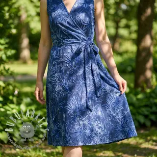 Tessuto di cotone TIE DYE Chenille manon design B