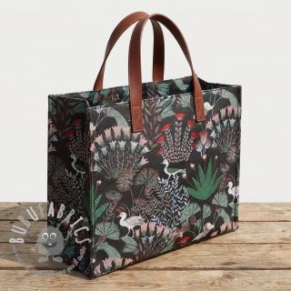 Tessuto decorativo jacquard Botanic Paradise Bird
