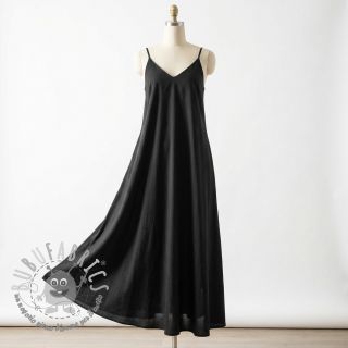 Tessuto di cotone WASHED black