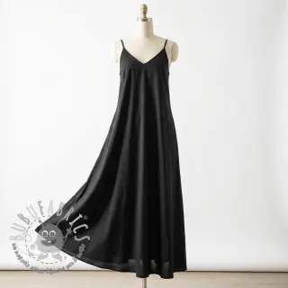 Tessuto di cotone WASHED black