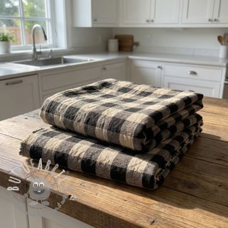 Tessuto decorativo Celestin lin noir